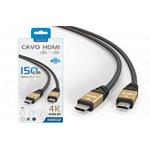 CAVO AUDIO/VIDEO DIGITAL HDMI M/M 4K 1,5MT NERO