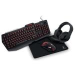 KIT STARTEE GAMING TAST.RETROILL.+MOUSE RETROILL.+CUFFIE+TAPPETINO P013-KT410 TRITON