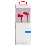 AURICOLARE STEREO C/MICROFONO FEDER ROSSO