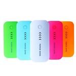 POWERBANK 5200MAH OUTPUT 2.1A RUBBER SUMMER AZZURRO