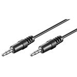 CAVO AUDIO DOPPIO JACK DA 3,5MM MT.0,60 NERO