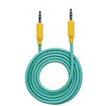 CAVO AUDIO DOPPIO JACK DA 3,5MM MT.1 AZZURRO/GIALLO