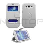 COVER INDEX X SAMSUNG I9082-I9060 GRAN DUOS/GRAND NEO PELLE BIANCO