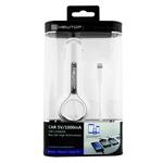 ALIMENTATORE AUTO X IPHONE 5/5C/6/6S PLUS BÒUE LED 1000 MAH BIANCO
