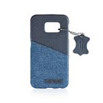 COVER POSTERIORE TPU TESSUTO X SAMSUNG S6 EDGE GRI/BLU