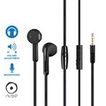 AURICOLARE STEREO C/MICR. TASTO RISP. NERO NUDO