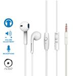 AURICOLARE STEREO C/MICR. TASTO RISP. BIANCO NUDO