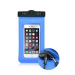 CUSTODIA UNIVERSALE WATERPROOF CON JACK 3,5 BLU FONEX