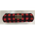 ASTUCCIO 1 ZIP MOUSSE QUADRETT.ROSSO