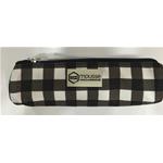 ASTUCCIO 1 ZIP MOUSSE QUADRETT.BIANCO