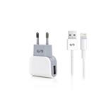 CARICA BATTERIA DA RETE + CAVO LIGHTNING APPLE FONEX BIANCO