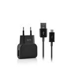 CARICA BATTERIA DA RETE + CAVO MICRO USB FONEX NERO