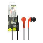 AURICOLARE STEREO DISCO C/MICR. CAVO PIATTO FONEX ROSSO
