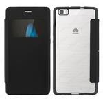 COVER A LIBRO ECOPELLE HQ WINDOWS BACK TRASP. HUAWEI P8 LITE NERO