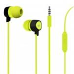 AURICOLARE PURO STEREO C/MICR. TASTO RISP. GIALLO