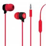 AURICOLARE PURO STEREO C/MICR. TASTO RISP. ROSSO