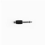 ADATTATORE JACK 6,3MM MONO MASCHIO A RCA MONO FEMMINA NERO