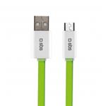CAVO USB - MICRO USB FLAT IN PVC VERDE MT.1,5 SBS