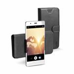 CUSTODIA A LIBRO UNIVERSALE X SMARTPHONE FINO A 5,5" SBS NERO 