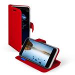 CUSTODIA A LIBRO X HUAWEI P10 LITE SENSE BOOK ROSSO SBS