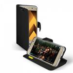 CUSTODIA A LIBRO X SAMSUNG GALAXY A5 2017 BOOK CARD CASE NERO SBS