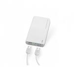 POWERBANK 10400MAH OUTPUT 2.1A CAVO MICRO USB SBS BIANCO