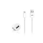 ALIMENTATORE AUTO USB 1A + CAVO MICRO USB FONEX BIANCO