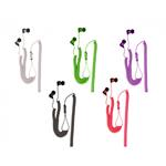 AURICOLARE STEREO C/MICR. TASTO RISP. SPIRALE BIANCO I-TOTAL