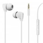 AURICOLARE PURO STEREO C/MICR. TASTO RISP. "FINE" BIANCO