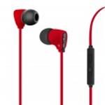 AURICOLARE PURO STEREO C/MICR. TASTO RISP. "FINE" ROSSO
