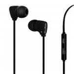 AURICOLARE PURO STEREO C/MICR. TASTO RISP. "FINE" NERO