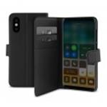 CUSTODIA A LIBRO X IPHONE X BLACK PURO