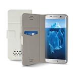 CUSTODIA A LIBRO UNIV.X SMARTPHONE+P/C/CREDITO  FINO A 5,5" SBS BIANCO 