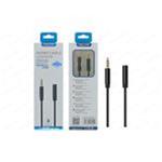 CAVO AUDIO JACK 3,5MM MASCHIO + JACK 3,5MM FEMMINA MM.1000 NERO