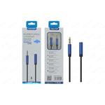 CAVO AUDIO JACK 3,5MM MASCHIO + JACK 3,5MM FEMMINA MM.1000 BLU