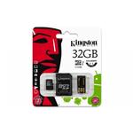 MICRO SD 32GB KINGSTON CLASSE 10 + ADATT.USB