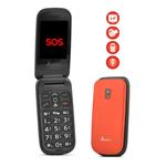 CELLULARE EASYTECK T124 ROSSO