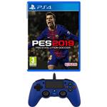 KIT NACON WIRED COMPACT CONTROLLER BLU + PES 2019
