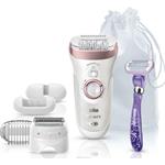 BRAUN SILK-EPIL 9 SENSOSMART 9/870 RICAR+RASOIO BIANCO