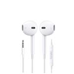 AURICOLARE STEREO CLASSIC C/MICR. CAVO PIATTO FONEX BIANCO