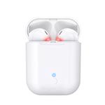 AURICOLARE BLUETOOTH 5.0 TWS BIANCHI CON BASE RICARICA MOD.ES26