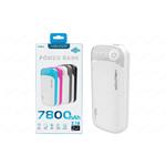 POWERBANK 7800MAH OUTPUT 2.1A PB19 BIANCO