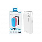 POWERBANK 5200MAH OUTPUT 2.1A PB20 BIANCO