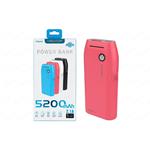 POWERBANK 5200MAH OUTPUT 2.1A PB20 FUXIA