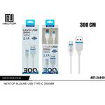 CAVO USB - TYPE-C  BIANCO CM.300 CU09 NEWTOP