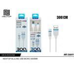 CAVO USB - MICRO-USB  BIANCO CM.300 CU09 NEWTOP