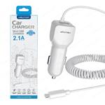 CARICA BATTERIA DA AUTO CC05 2.1A USB + CAVO MICRO USB BIANCO NEWTOP