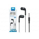 AURICOLARE NEWTOP STEREO C/MICR. TASTO RISP. JACK 3,5 CF15 NERO