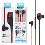 AURICOLARE NEWTOP STEREO C/MICR. TASTO RISP. JACK 3,5 CF26 ROSSO