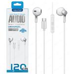 AURICOLARE NEWTOP STEREO C/MICR. TASTO RISP. TYPE C NT-29493 BIANCO